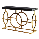Park Lane Black & Gold Console Table